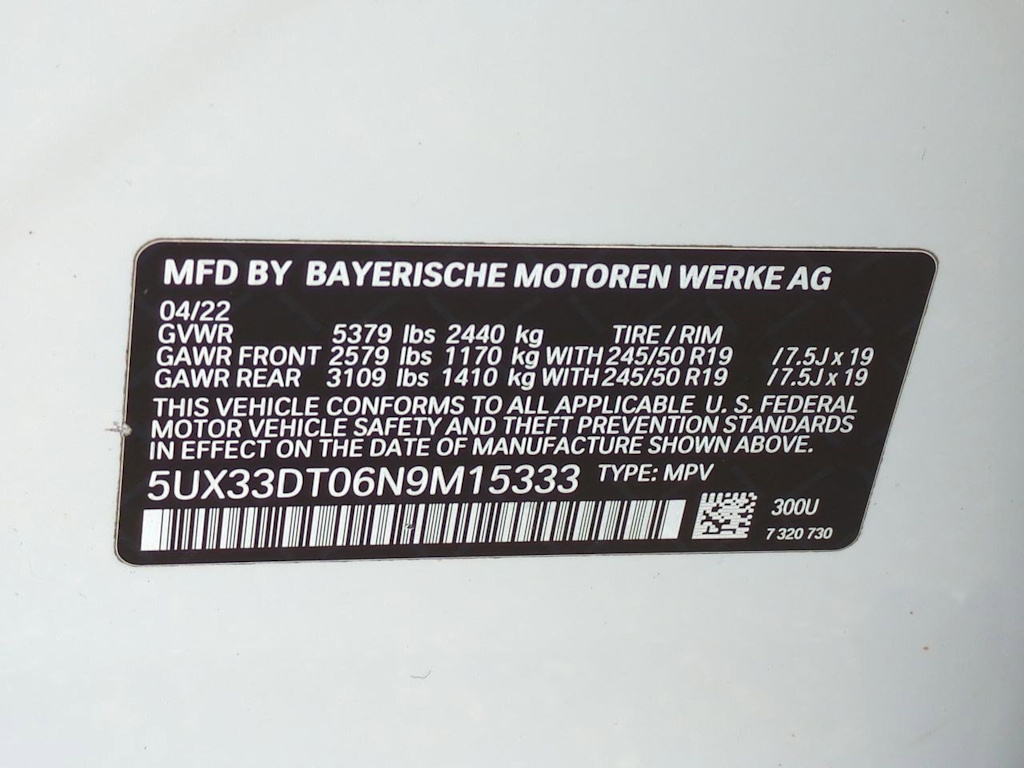 2022 BMW X4 xDrive30i 20