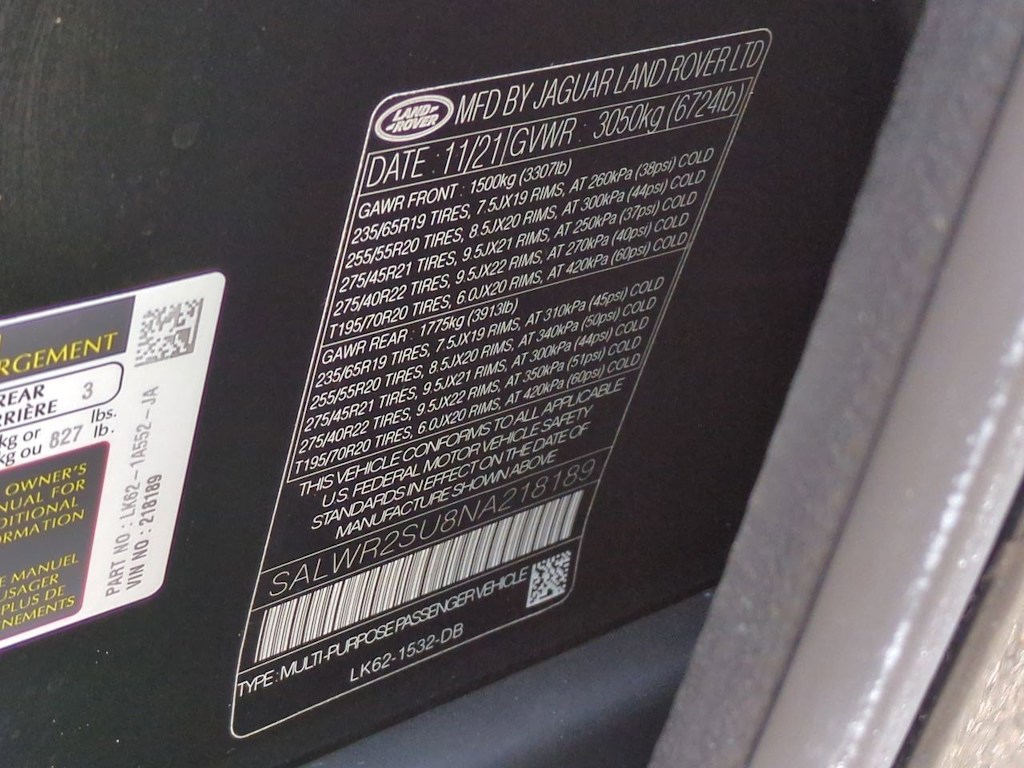 2022 Land Rover Range Rover Sport HSE 19