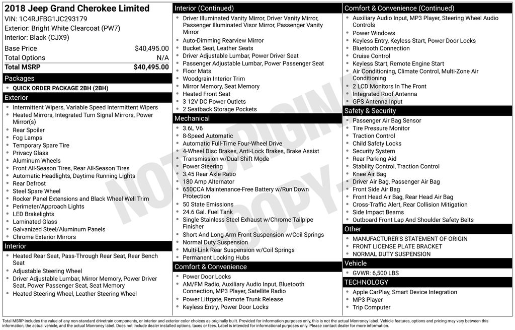 Thumbnail: 2018 Jeep Grand Cherokee - 18