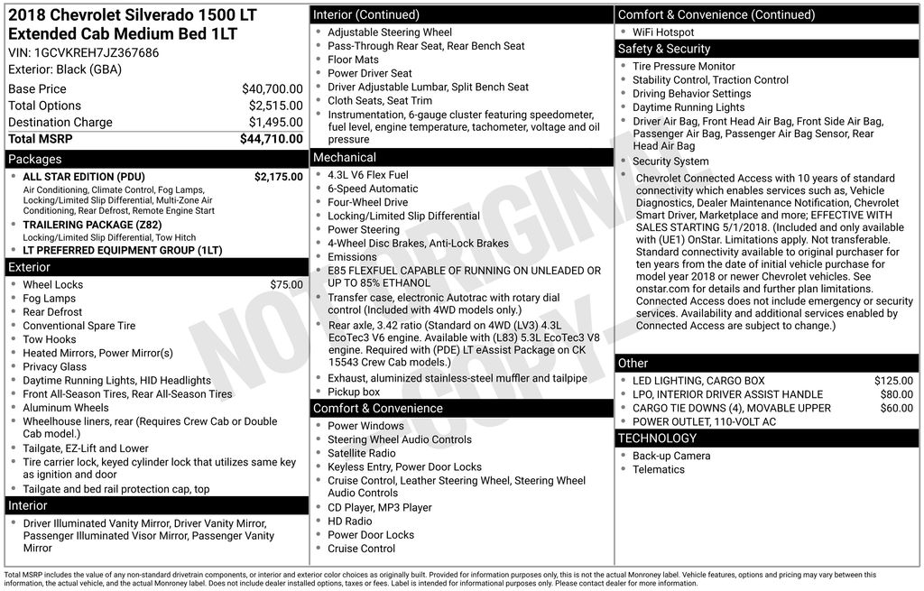 Thumbnail: 2018 Chevrolet Silverado 1500 - 18