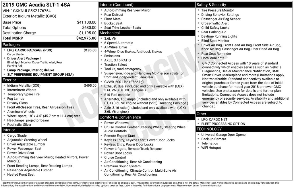 Thumbnail: 2019 GMC Acadia - 19