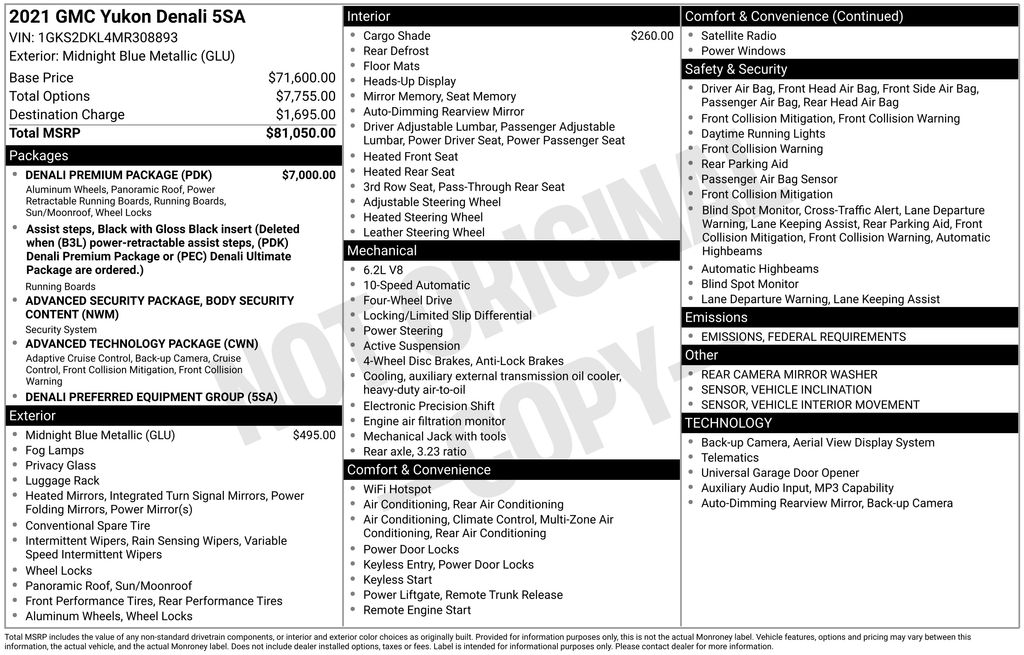 Thumbnail: 2021 GMC Yukon - 18