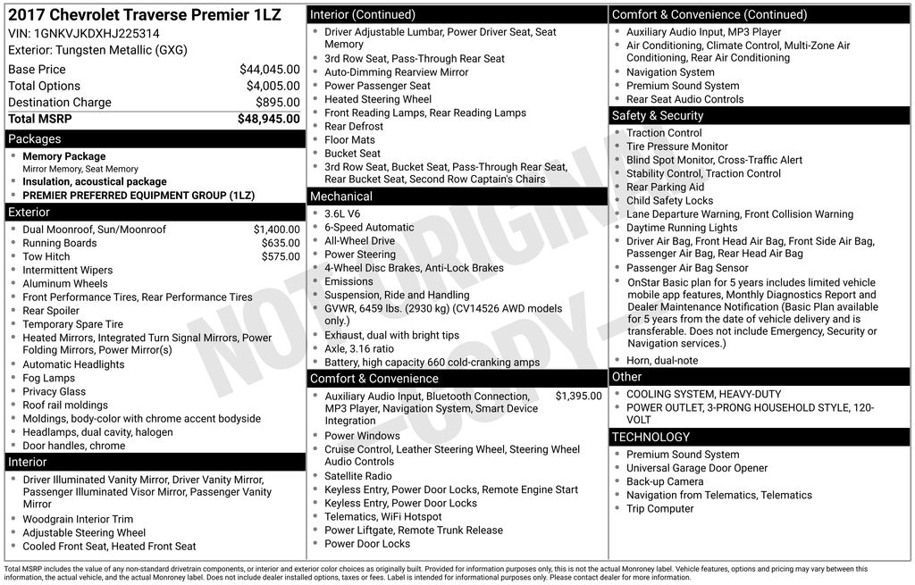 Thumbnail: 2017 Chevrolet Traverse - 18