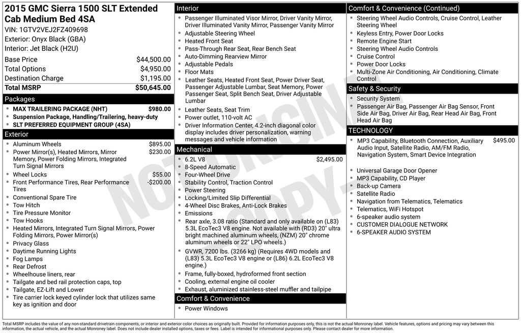 Thumbnail: 2015 GMC Sierra 1500 - 16