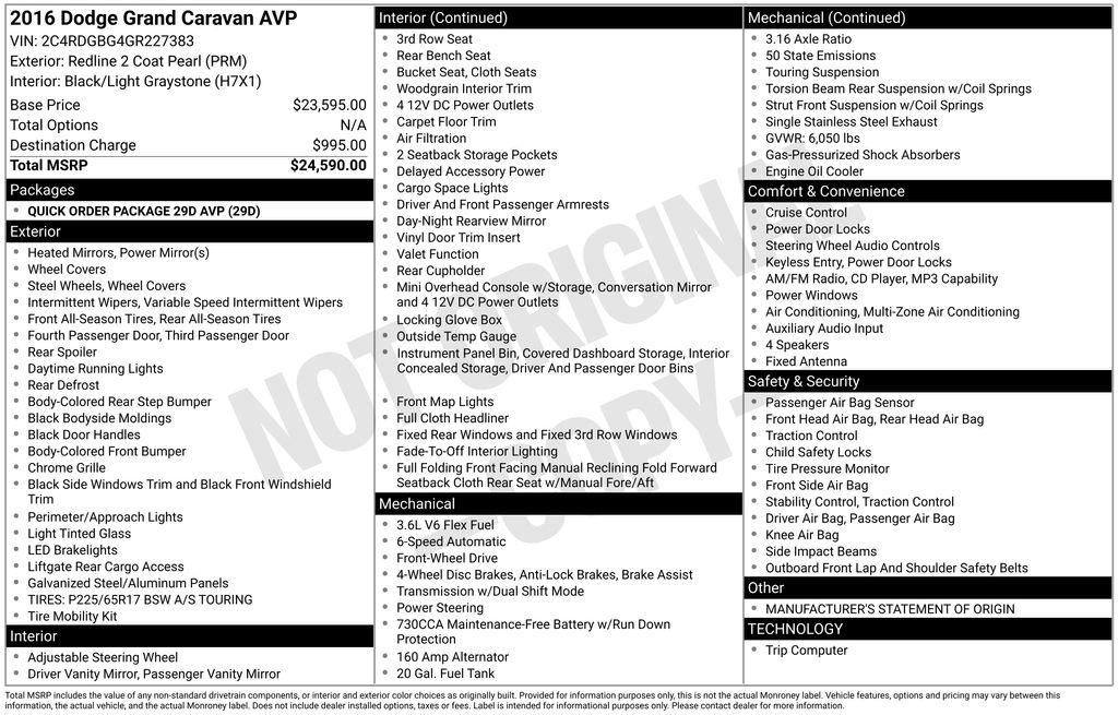 Thumbnail: 2016 Dodge Grand Caravan - 17