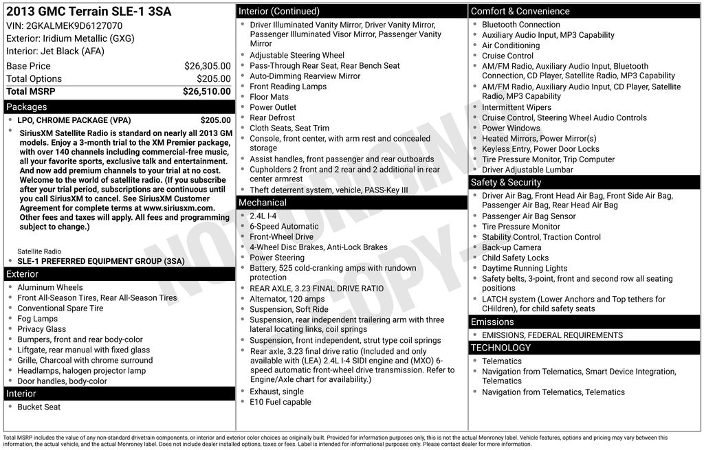 Thumbnail: 2013 GMC Terrain - 19