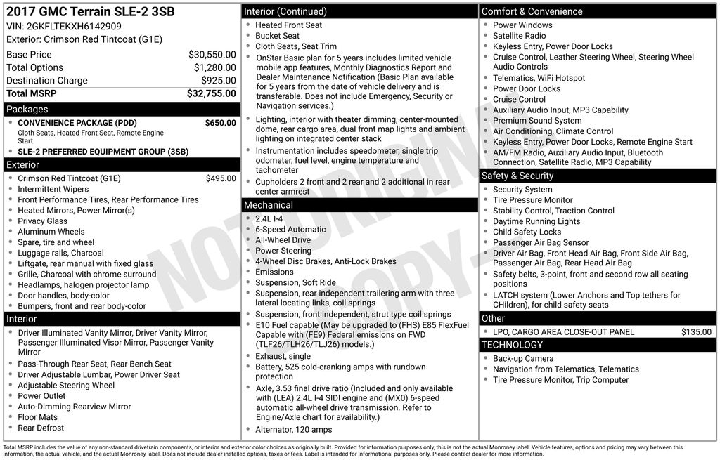 Thumbnail: 2017 GMC Terrain - 18