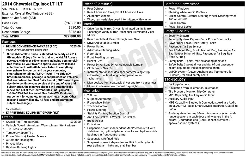Thumbnail: 2014 Chevrolet Equinox - 18