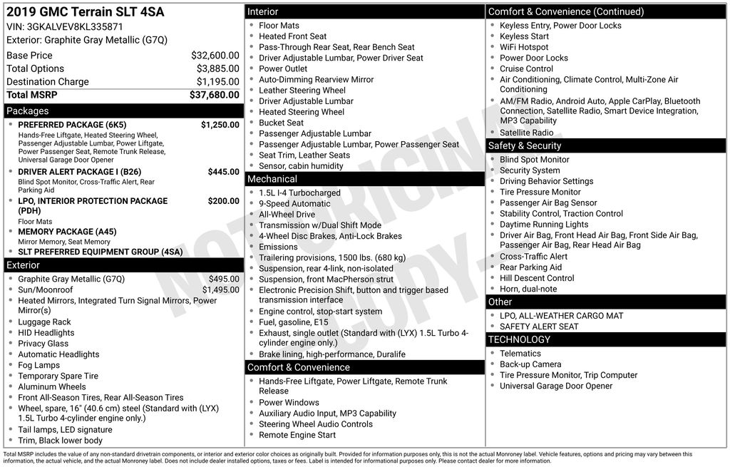 Thumbnail: 2019 GMC Terrain - 18