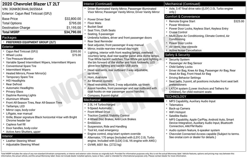 Thumbnail: 2020 Chevrolet Blazer - 18