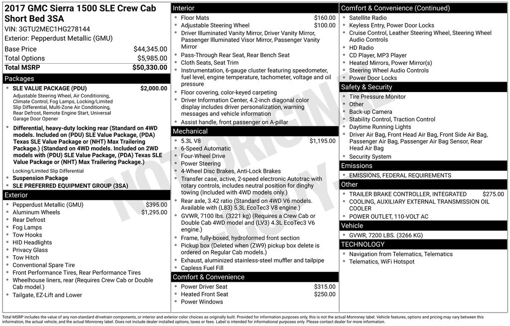 Thumbnail: 2017 GMC Sierra 1500 - 16