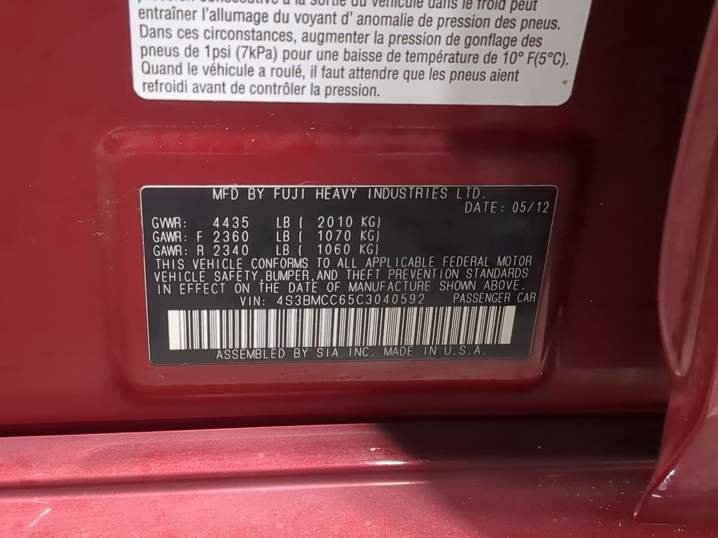 Thumbnail: 2012 Subaru Legacy - 19