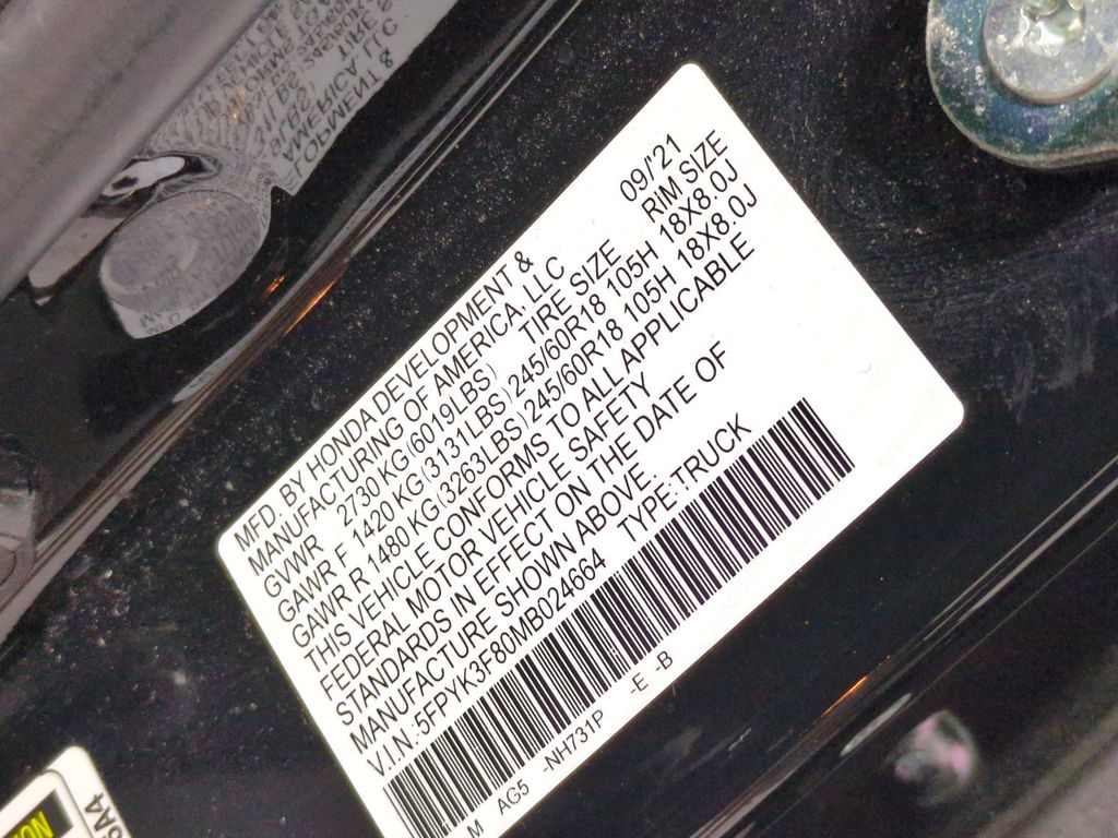 Thumbnail: 2021 Honda Ridgeline - 18