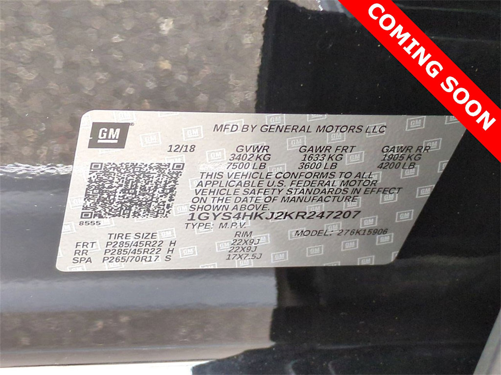 2019 Cadillac Escalade ESV Luxury 20