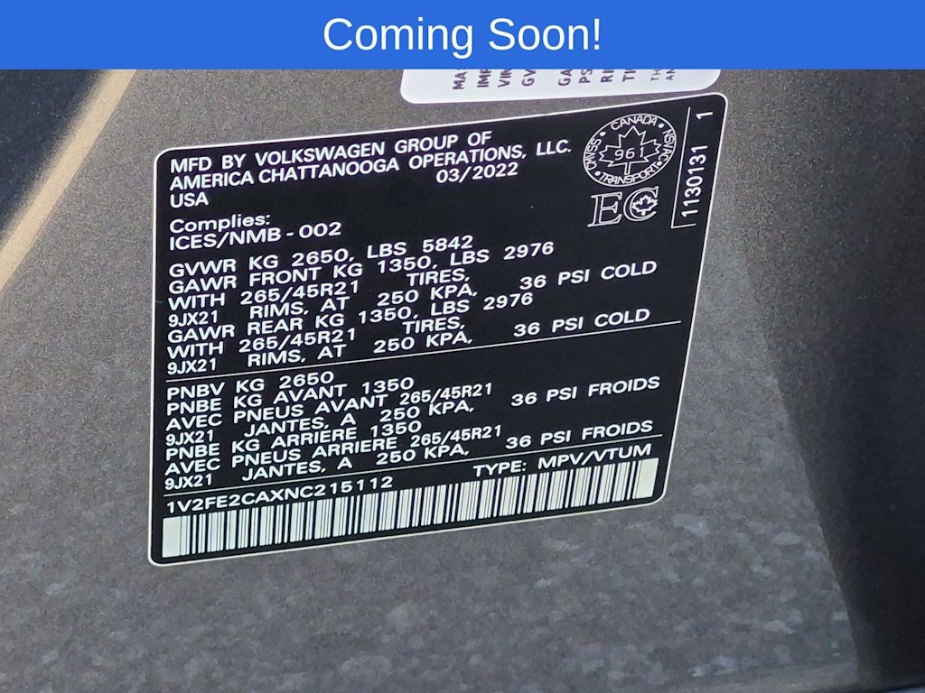 Thumbnail: 2022 Volkswagen Atlas - 38