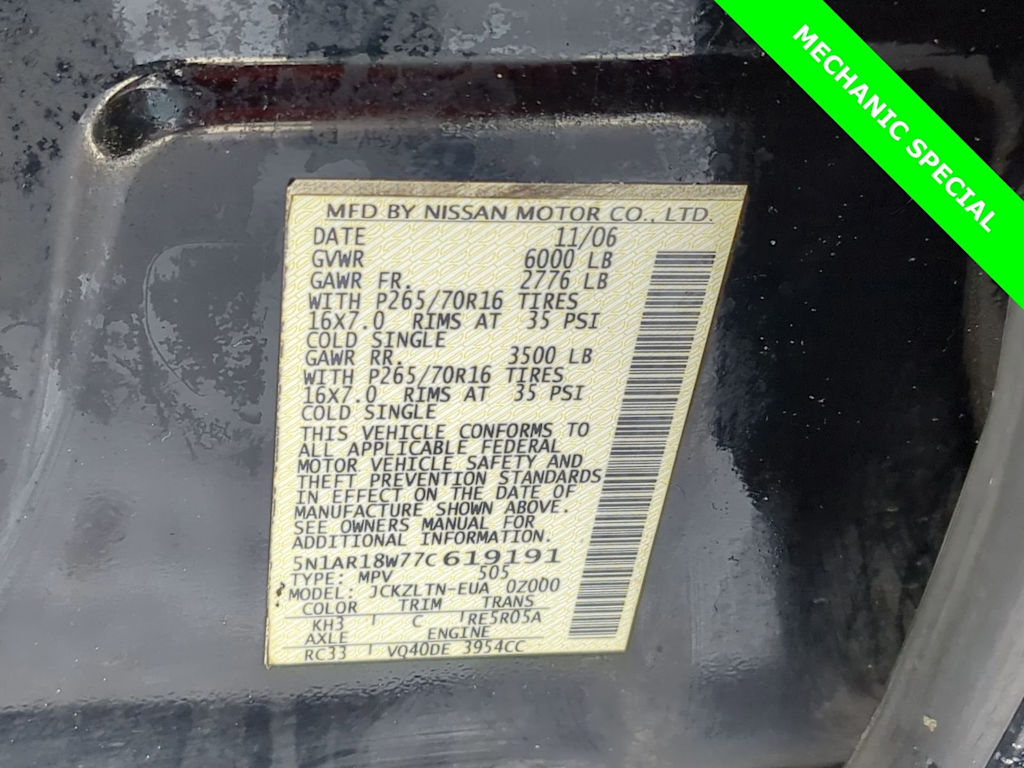 Thumbnail: 2007 Nissan Pathfinder - 19