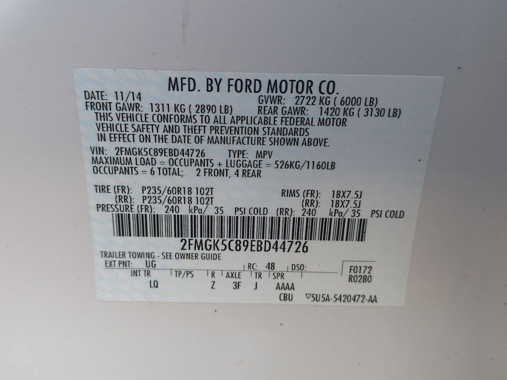Thumbnail: 2014 Ford Flex - 18