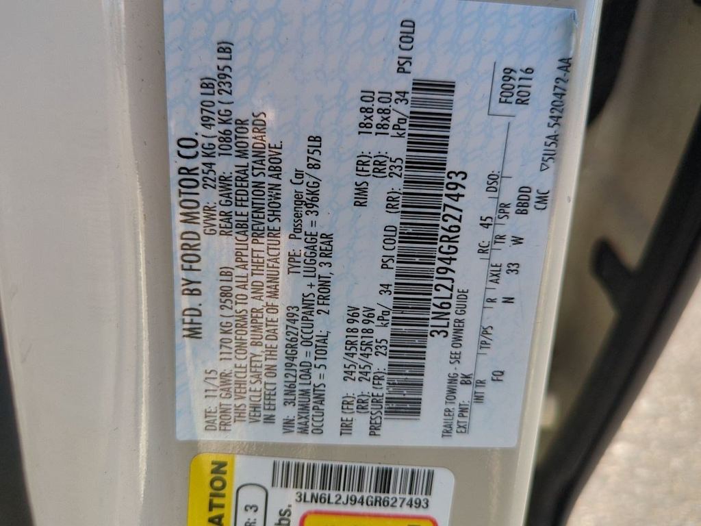 Thumbnail: 2016 Lincoln MKZ - 19