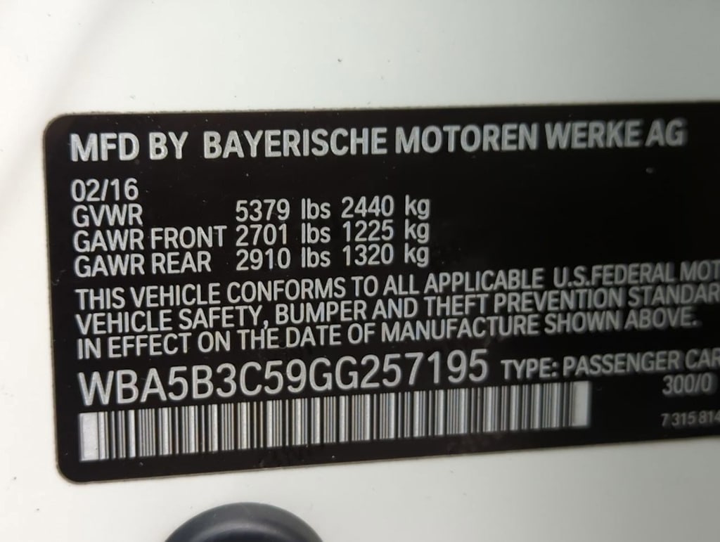 2016 BMW 5 Series 535xi 19