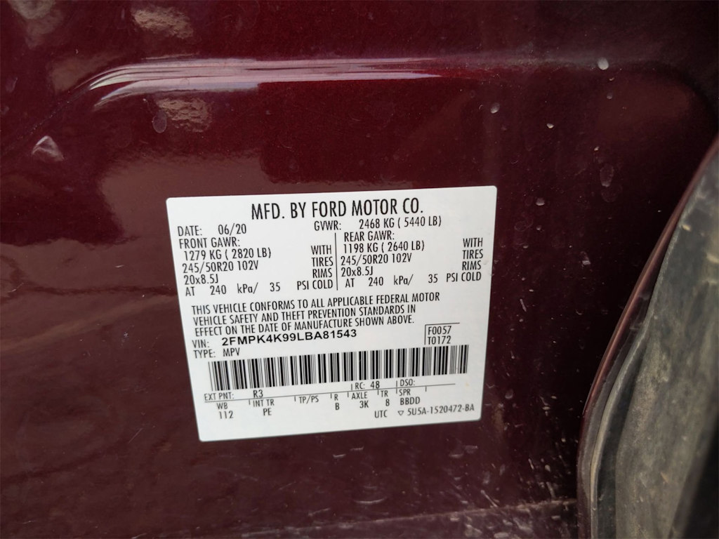 2020 Ford Edge Titanium 18