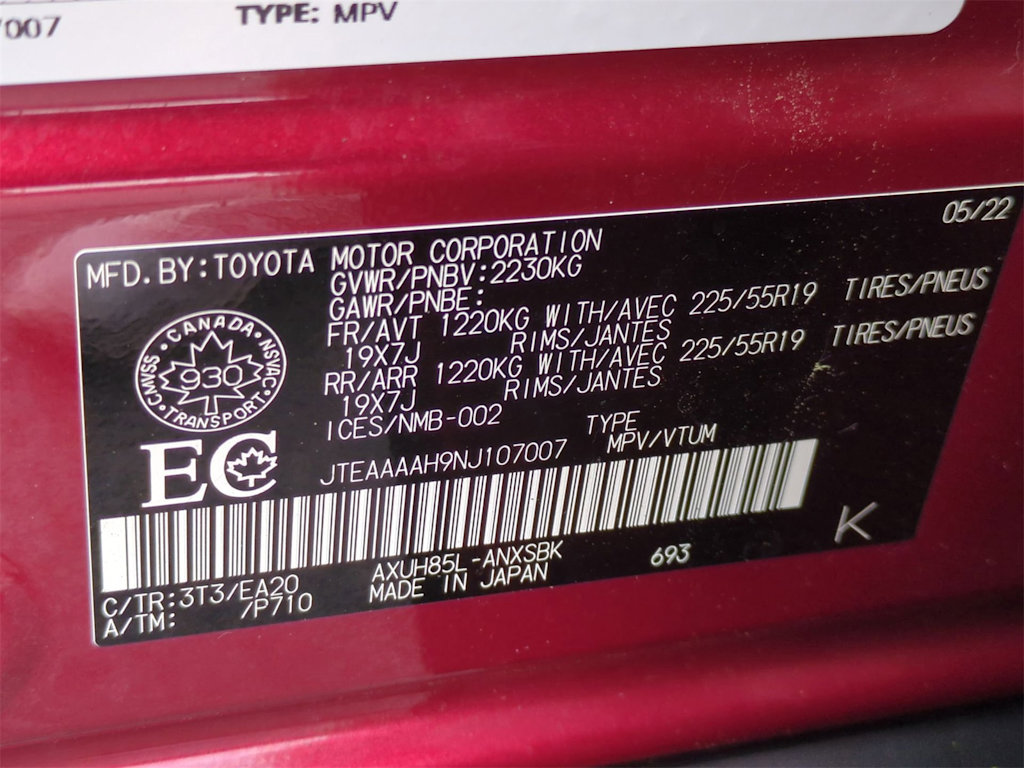 Thumbnail: 2022 Toyota Venza - 19