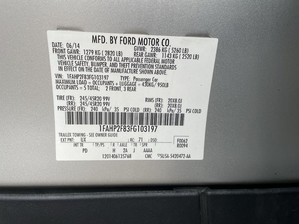 Thumbnail: 2015 Ford Taurus - 18