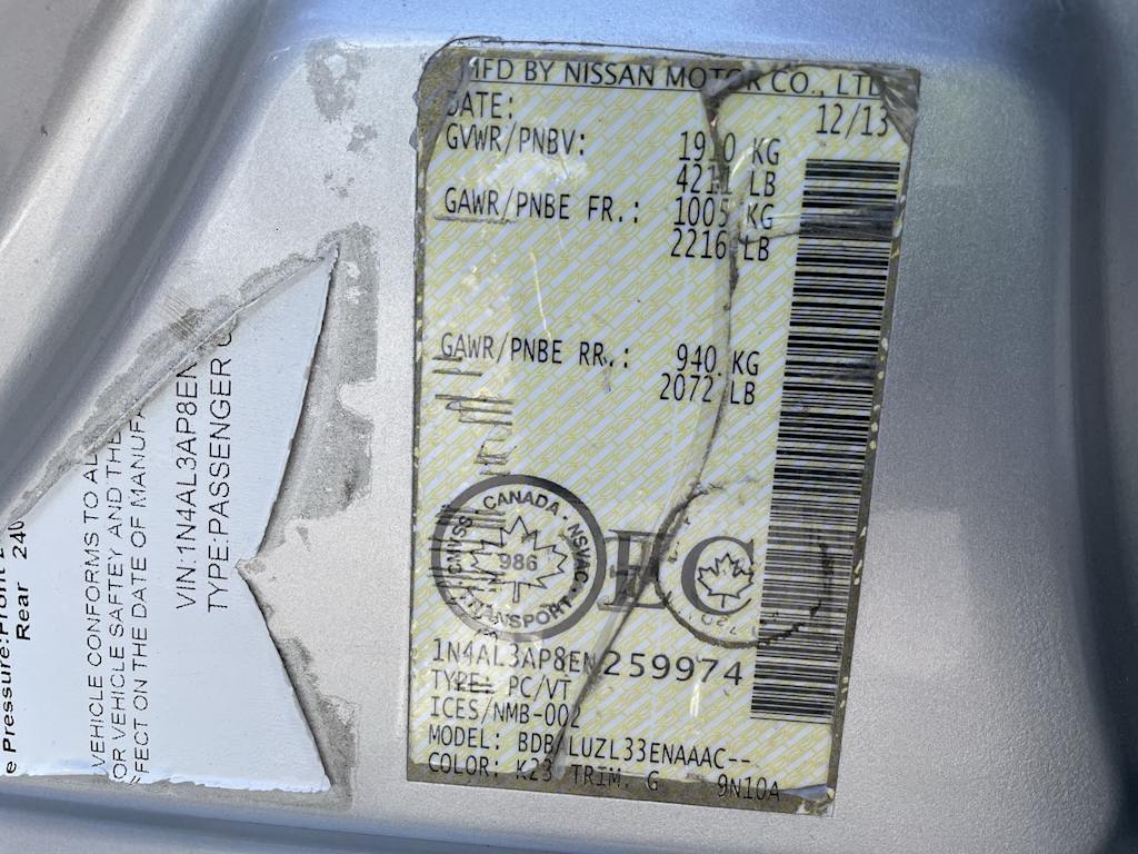 Thumbnail: 2014 Nissan Altima - 18