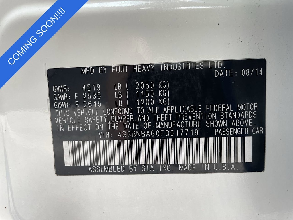 Thumbnail: 2015 Subaru Legacy - 18