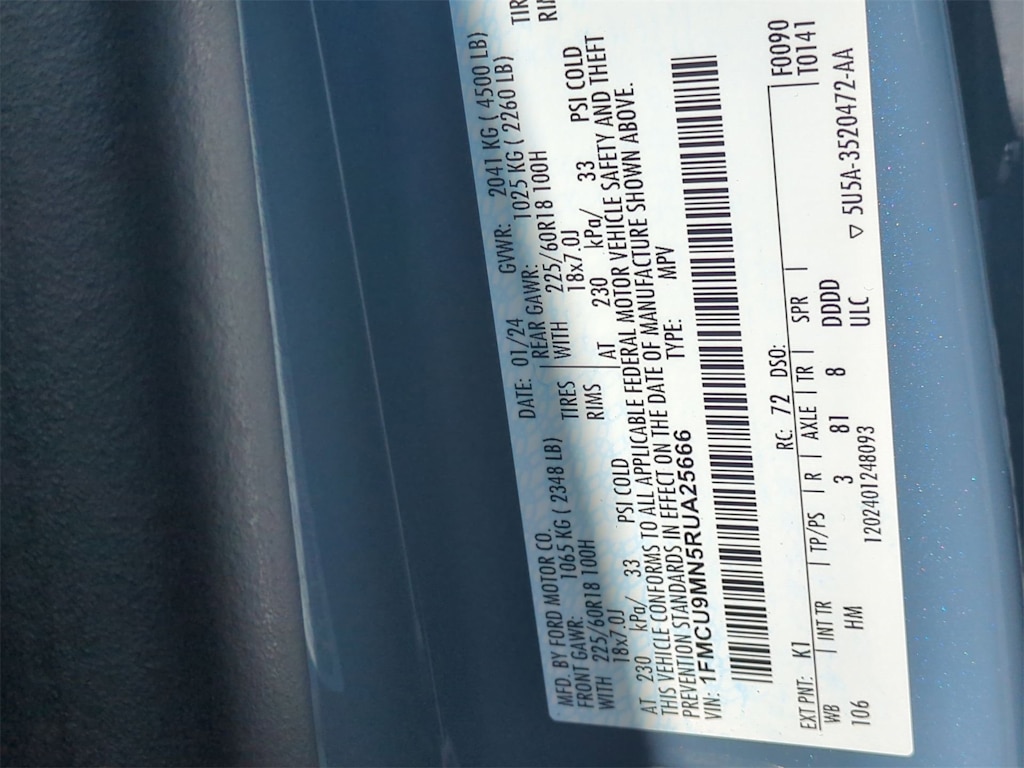 Thumbnail: 2024 Ford Escape - 18