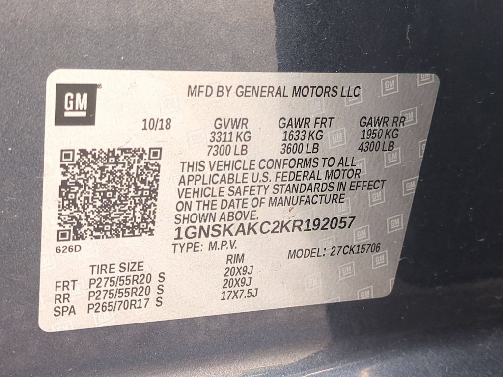 Thumbnail: 2019 Chevrolet Tahoe - 17