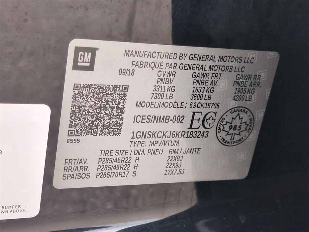 2019 Chevrolet Tahoe Premier 18