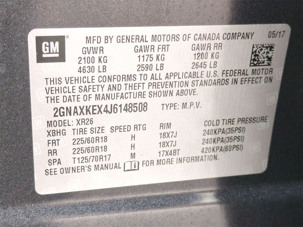 2018 Chevrolet Equinox LT 18