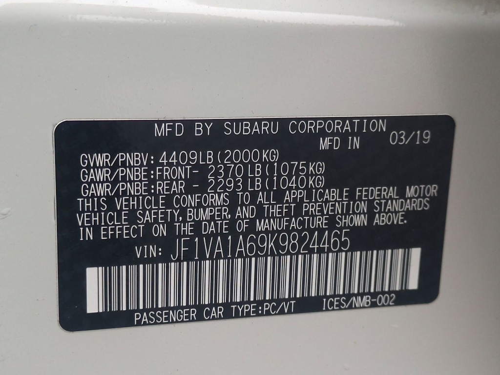 Thumbnail: 2019 Subaru WRX - 19