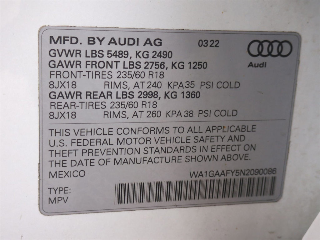2022 Audi Q5 Premium 18