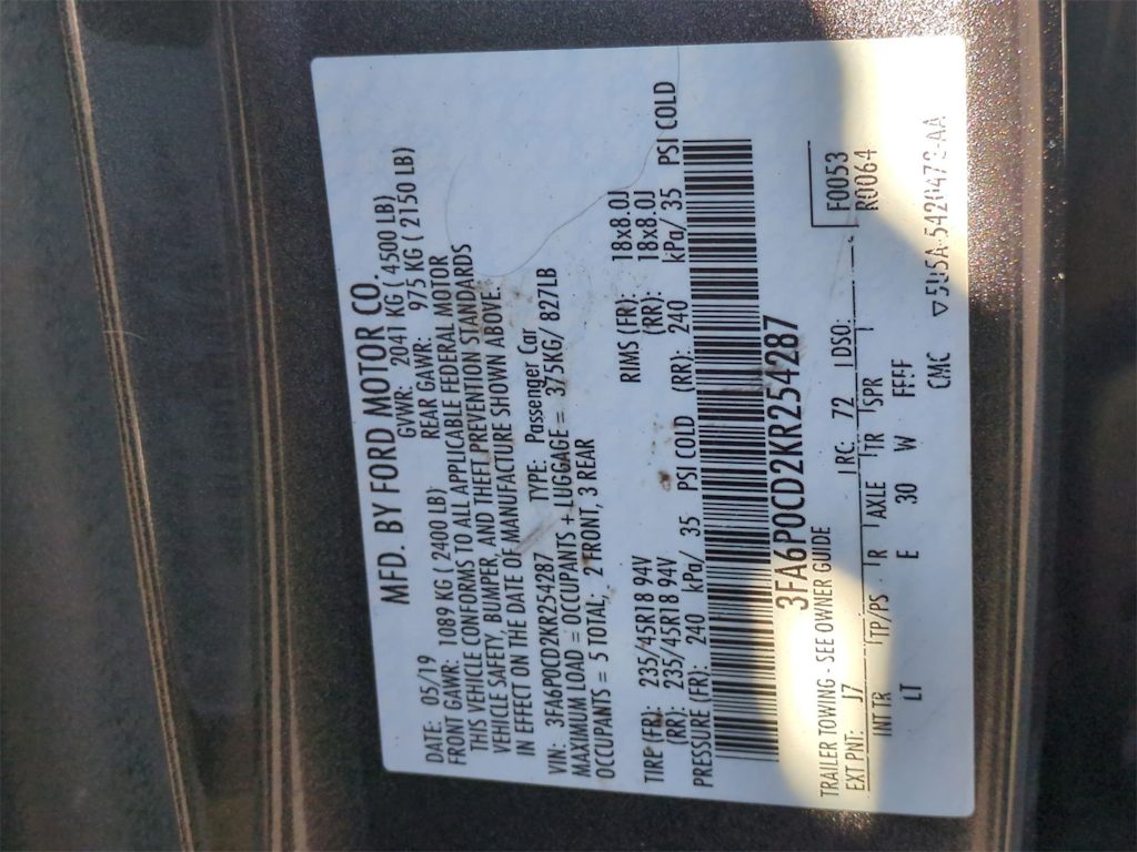 Thumbnail: 2019 Ford Fusion - 18