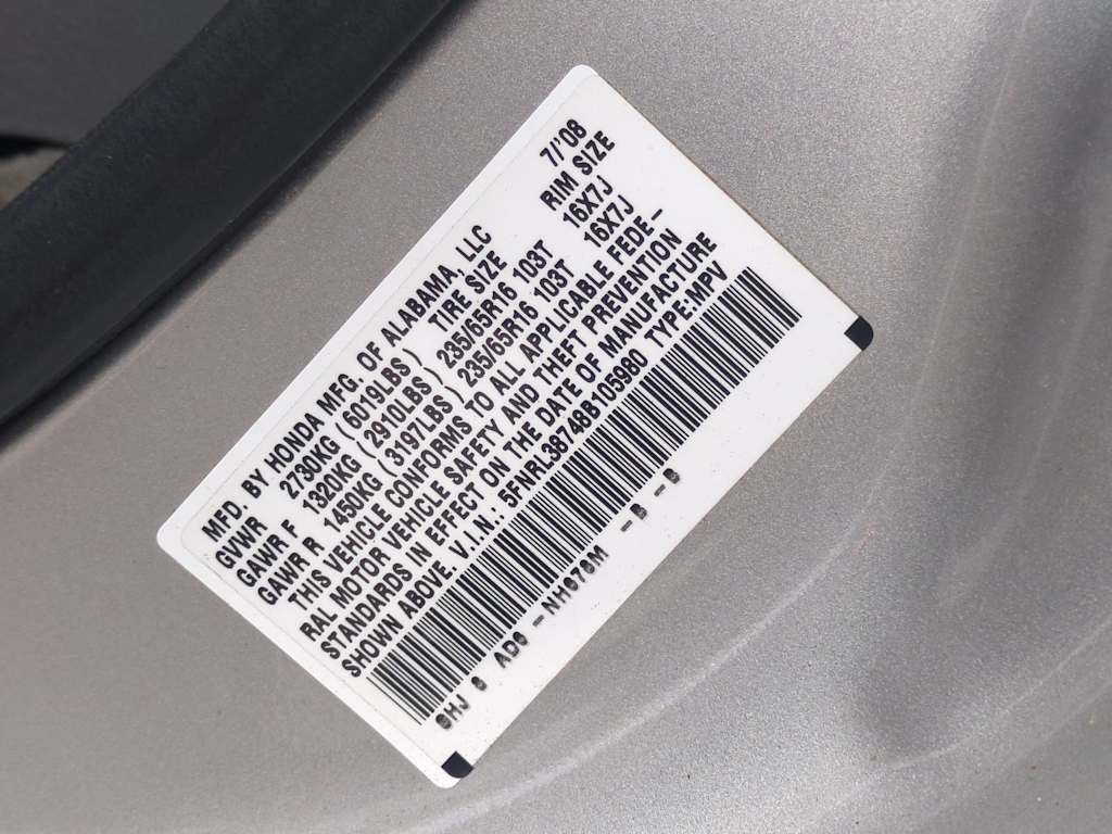 Thumbnail: 2008 Honda Odyssey - 18