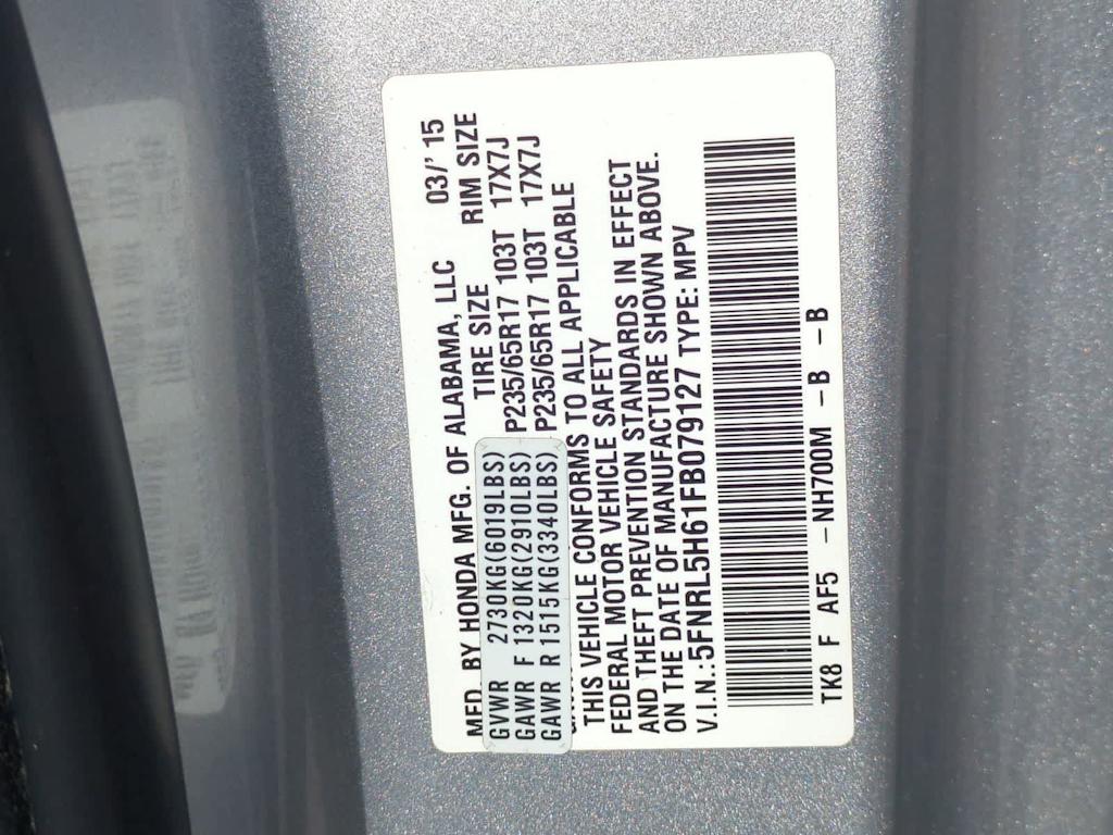 Thumbnail: 2015 Honda Odyssey - 19