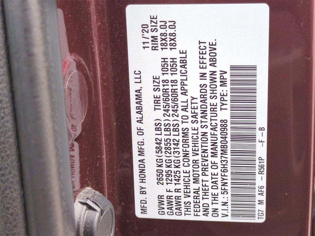 Thumbnail: 2021 Honda Pilot - 18