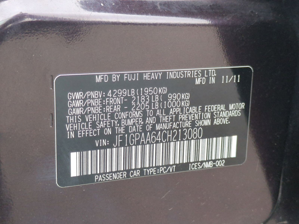 Thumbnail: 2012 Subaru Impreza - 19