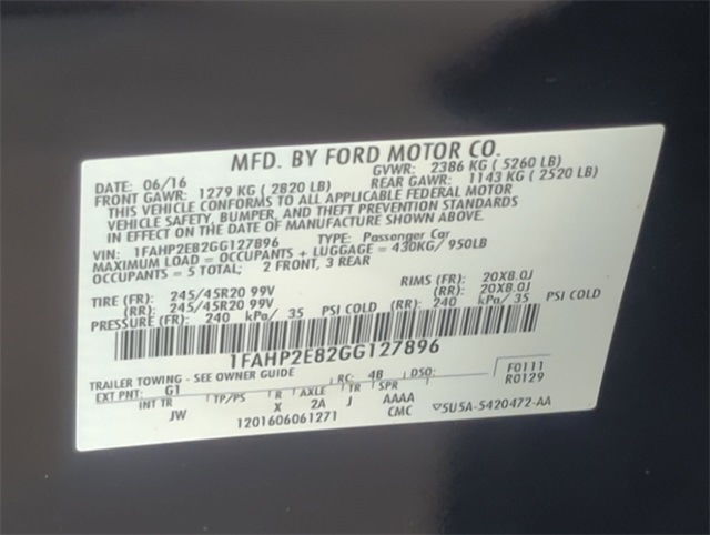 Thumbnail: 2016 Ford Taurus - 19