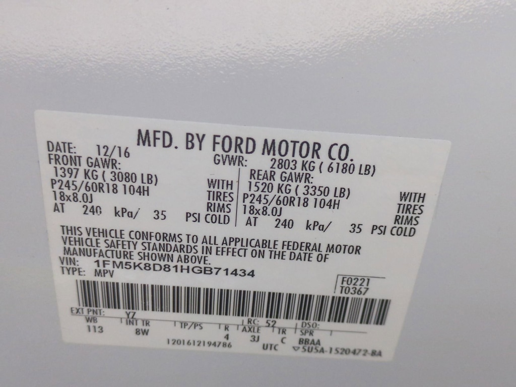 Thumbnail: 2017 Ford Explorer - 18