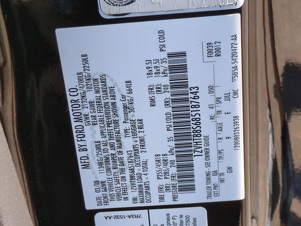 Thumbnail: 2008 Ford Mustang - 17