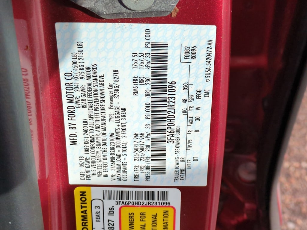 Thumbnail: 2018 Ford Fusion - 18