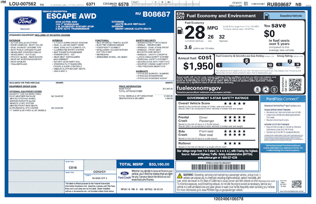 Thumbnail: 2024 Ford Escape - 17