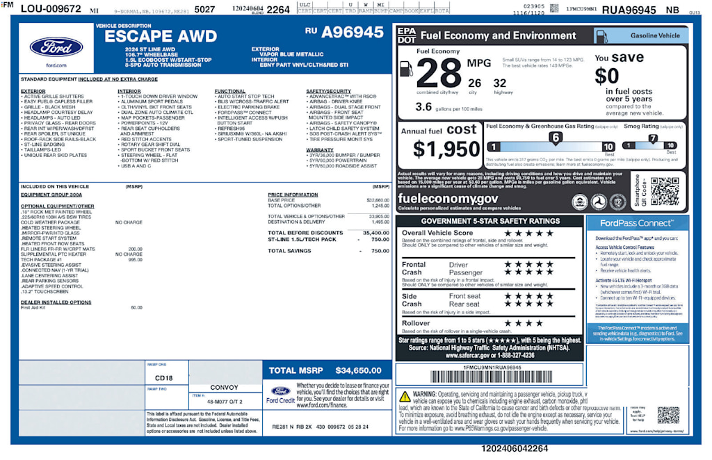 Thumbnail: 2024 Ford Escape - 16