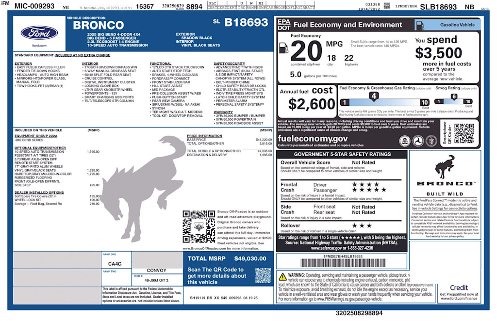 Thumbnail: 2025 Ford Bronco - 12