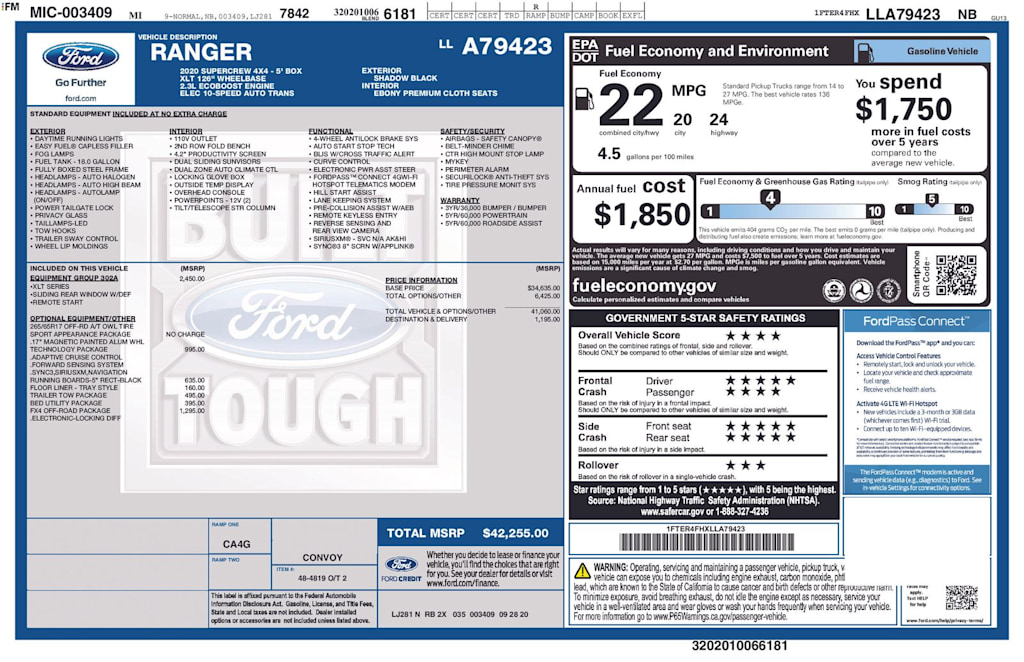Thumbnail: 2020 Ford Ranger - 18