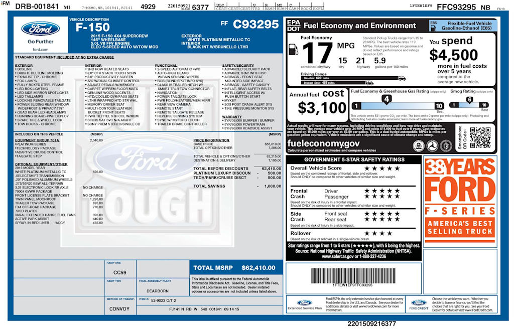 Thumbnail: 2015 Ford F-150 - 17