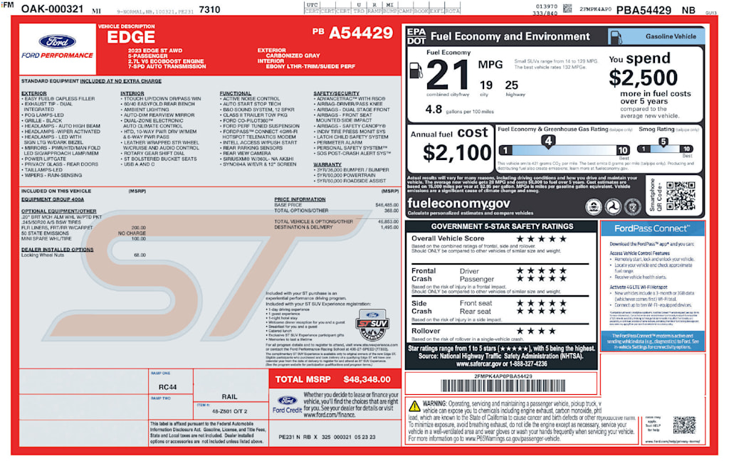Thumbnail: 2023 Ford Edge - 18
