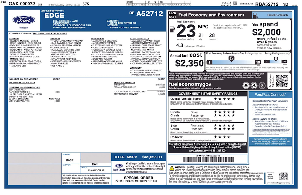Thumbnail: 2024 Ford Edge - 18